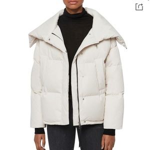 All Saints Ecru Piper Puffer Jacket